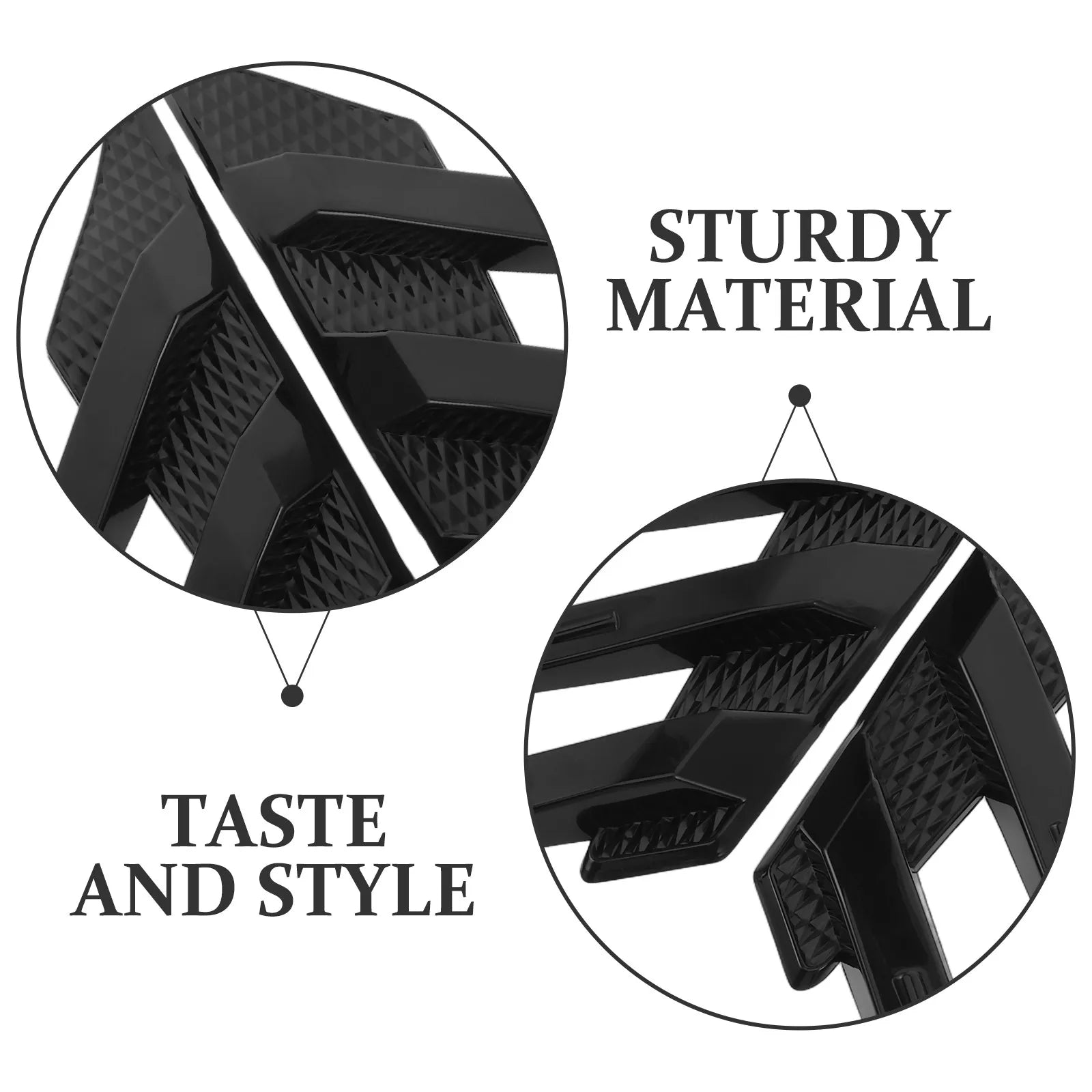 1 Pair Car Rear Window Side Spoiler Universal Rear Window Side Decoration Splitter Improves Driving Stability Aerodynamic