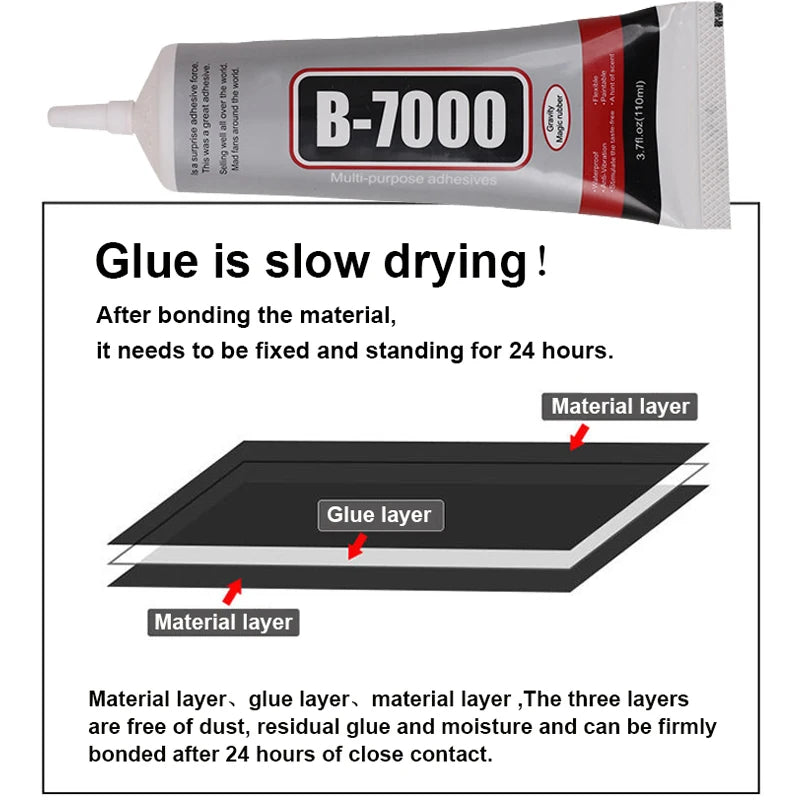 1/5Pcs B7000 T-7000 Super Glue Mobile Phone Screen Repair Adhesive Diamond Jewelry DIY Tools Kit - Glass Glue Repair Point