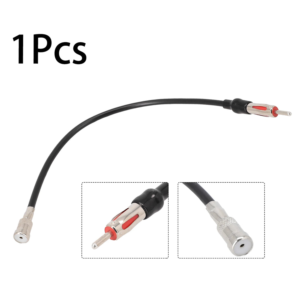 1 X Car Stereo Antenna Adapter ISO To DIN Cable Truck Player Stereo Antenna Adapter Radio Converter Cable FM AM Radio Tools