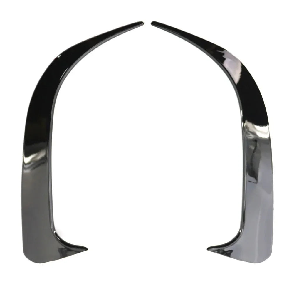 1 Pair ABS Carbon Fiber Look Rear Bumper Spoiler Air Vent Cover Side Canard for Mercedes-Benz 45 AMG W117 CLA 200 250 2014-2018