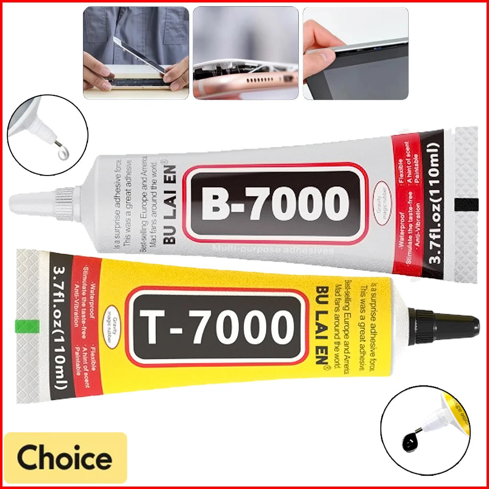 1/5Pcs B7000 T-7000 Super Glue Mobile Phone Screen Repair Adhesive Diamond Jewelry DIY Tools Kit - Glass Glue Repair Point