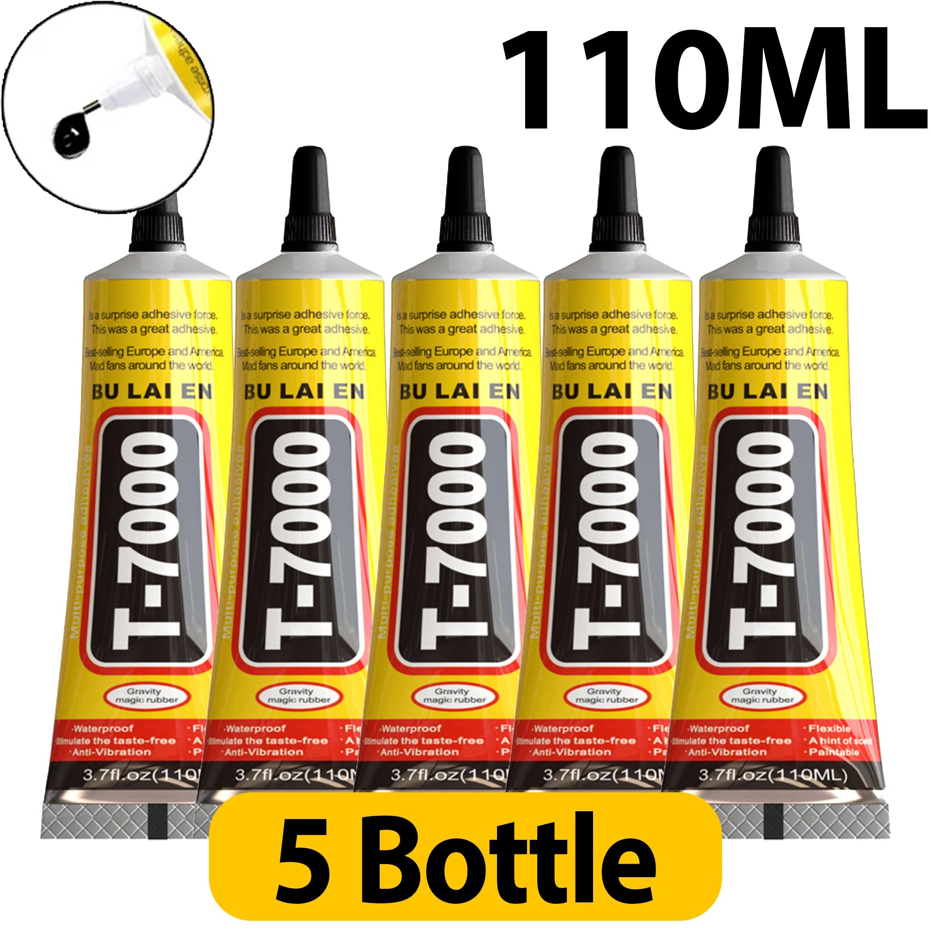 1/5Pcs B7000 T-7000 Super Glue Mobile Phone Screen Repair Adhesive Diamond Jewelry DIY Tools Kit - Glass Glue Repair Point