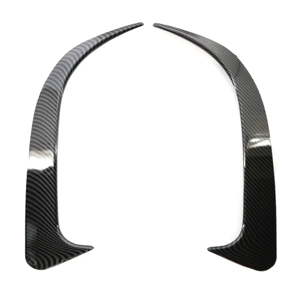 1 Pair ABS Carbon Fiber Look Rear Bumper Spoiler Air Vent Cover Side Canard for Mercedes-Benz 45 AMG W117 CLA 200 250 2014-2018